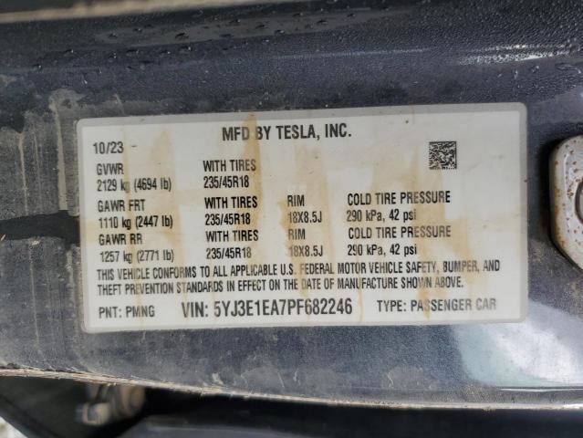 2023 TESLA MODEL 3 - 5YJ3E1EA7PF682246