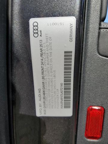 2020 AUDI A4 PREMIUM - WAUENAF47LA072140