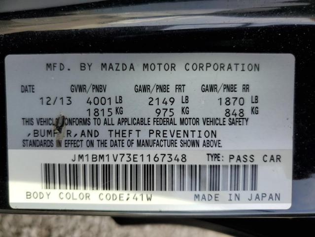 VIN JM1BM1V73E1167348 2014 Mazda 3, Touring no.12