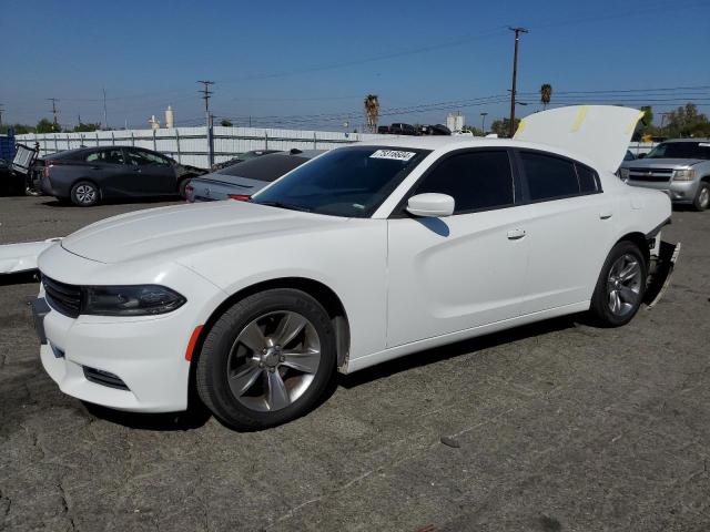 DODGE CHARGER SX 2018 white  flexible fuel 2C3CDXHG3JH129105 photo #1