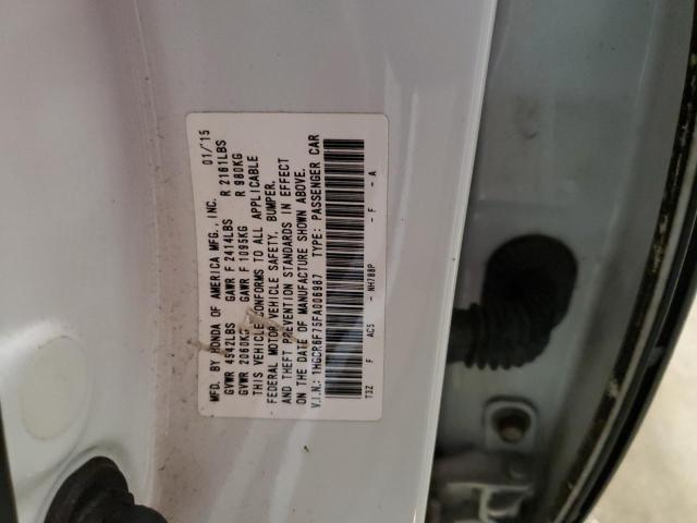 VIN 1HGCR6F75FA006987 2015 Honda Accord, Touring Hy... no.12