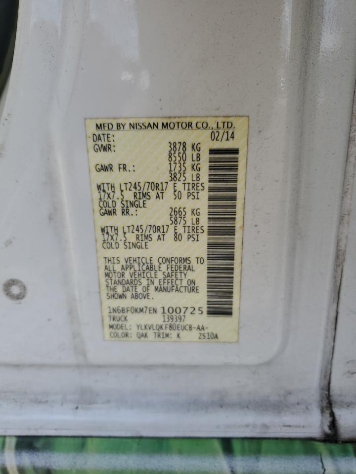 Lot #2909821336 2014 NISSAN NV 1500