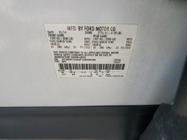 2015 FORD EXPLORER X - 1FM5K7D82FGB09046