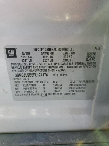 2015 CHEVROLET TRAX 1LT - 3GNCJLSB5FL174174
