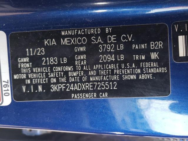 2024 KIA FORTE LX - 3KPF24ADXRE725512