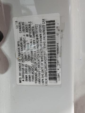 2019 HONDA CIVIC EX - 2HGFC3B33KH351317