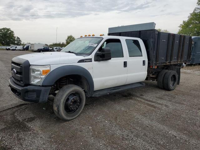 FORD F450 SUPER 2016 white crew cha gas 1FD9W4GY6GEB08379 photo #1