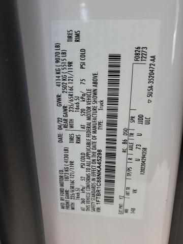 2022 FORD TRANSIT T- - 1FTBR1C88NKA45298