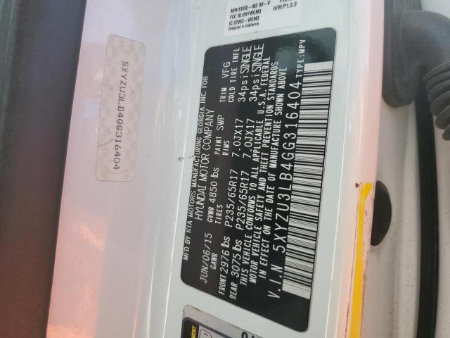 2016 HYUNDAI SANTA FE S - 5XYZU3LB4GG316404