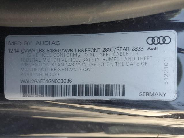 2016 AUDI A7 PRESTIG WAU2GAFC4GN003036