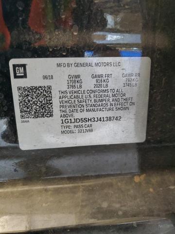 2018 CHEVROLET SONIC LT - 1G1JD5SH3J4138742
