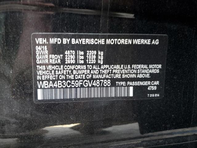 2015 BMW 435 XI GRA WBA4B3C59FGV48788