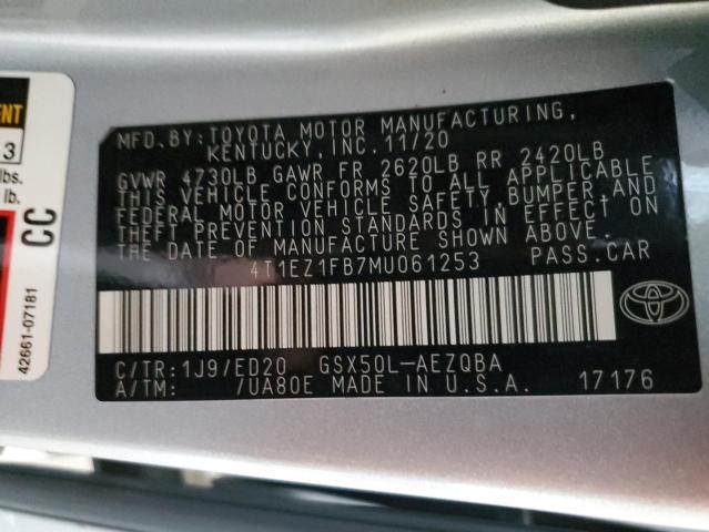 2021 TOYOTA AVALON NIG 4T1EZ1FB7MU061253