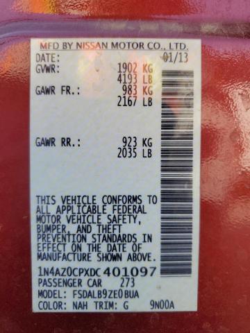 VIN 1N4AZ0CPXDC401097 2013 Nissan Leaf, S no.13