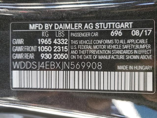 2018 MERCEDES-BENZ CLA 250 - WDDSJ4EBXJN569908