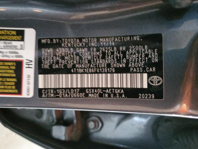 VIN 4T1BK1EB6FU139176 2015 Toyota Avalon, Xle no.13