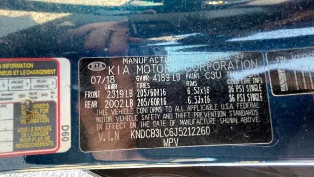 VIN KNDCB3LC6J5212260 2018 KIA Niro, FE no.10