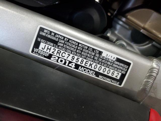 2014 HONDA VFR800 F JH2RC7958EK000062