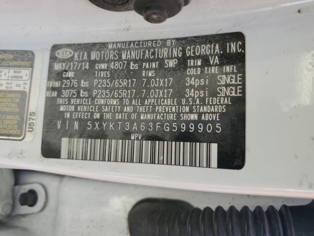 2015 KIA SORENTO LX - 5XYKT3A63FG599905