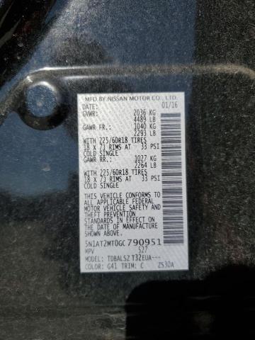 2016 NISSAN ROGUE S - 5N1AT2MT0GC790951
