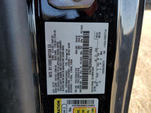 2022 FORD MUSTANG - 1FATP8UH6N5104063