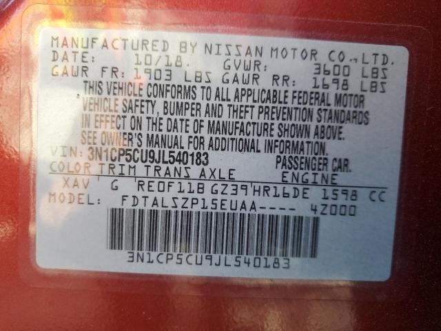 2018 NISSAN KICKS S - 3N1CP5CU9JL540183