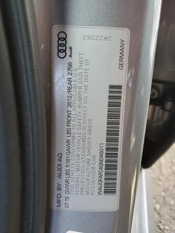 2016 AUDI A6 PREMIUM - WAUGFAFC4GN046011