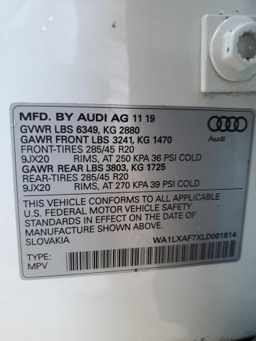 2020 AUDI Q7 PREMIUM - WA1LXAF7XLD001814