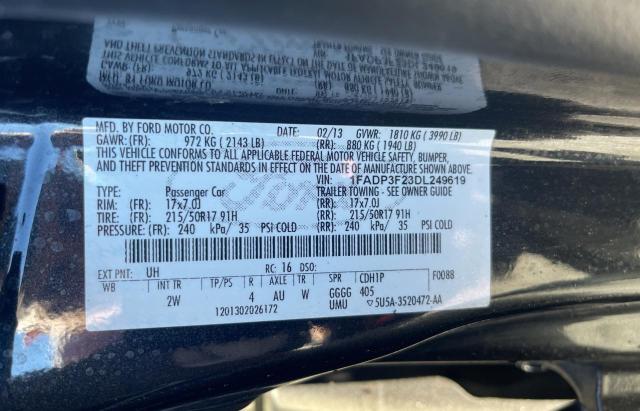 VIN 1FADP3F23DL249619 2013 Ford Focus, SE no.10