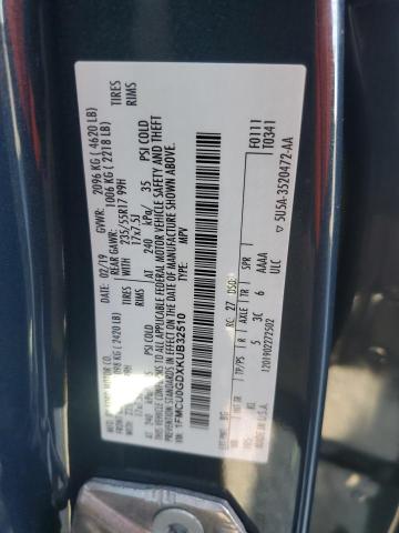 2019 FORD ESCAPE SE - 1FMCU0GDXKUB32510