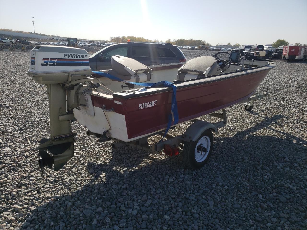 Lot #2989172859 1978 STARCRAFT BOAT W/TRL