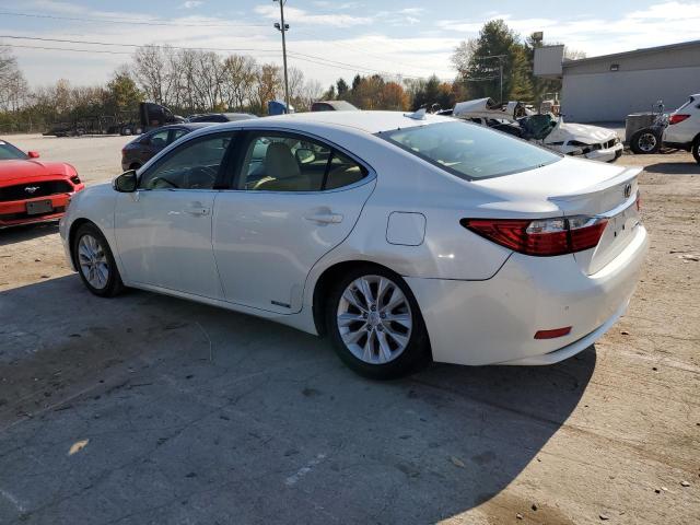 LEXUS ES 300H 2013 white sedan 4d hybrid engine JTHBW1GG9D2037556 photo #3