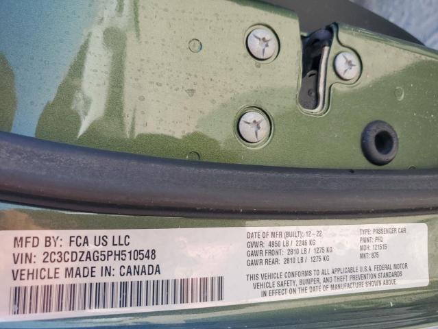 2023 DODGE CHALLENGER - 2C3CDZAG5PH510548