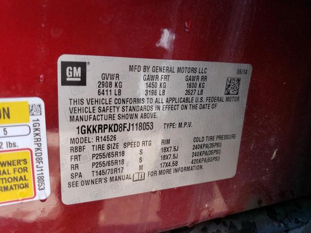 2015 GMC ACADIA SLE - 1GKKRPKD8FJ118053