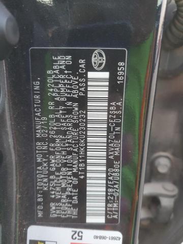 2019 TOYOTA CAMRY L - 4T1B11HK6KU230232