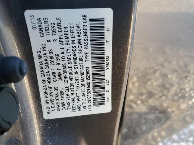 VIN 2HGFB2F58DH529623 2013 Honda Civic, LX no.12