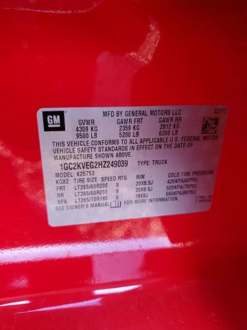 2017 CHEVROLET 2500 HD 1GC2KVEG2HZ249039