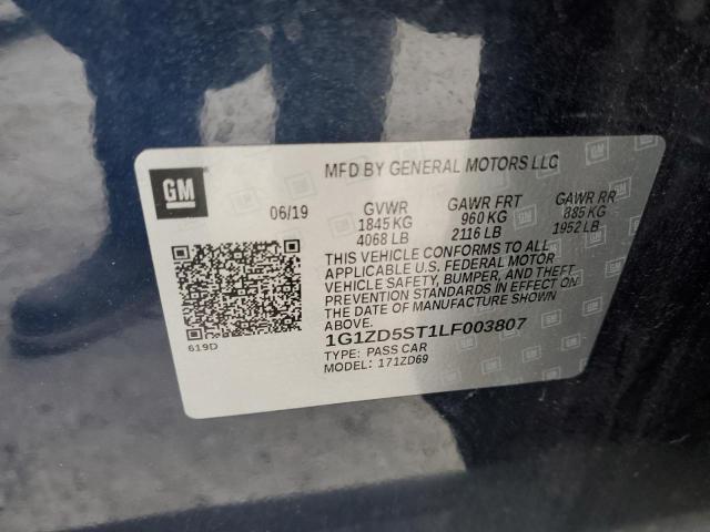 2020 CHEVROLET MALIBU LT - 1G1ZD5ST1LF003807