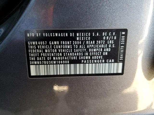 2019 VOLKSWAGEN JETTA S - 3VWN57BU3KM106908