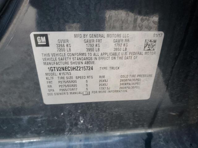 2017 GMC SIERRA K15 - 1GTV2NEC9HZ215724