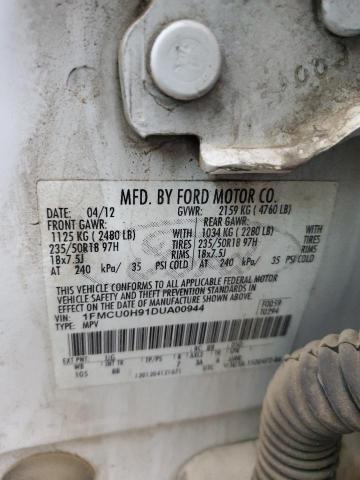 VIN 1FMCU0H91DUA00944 2013 Ford Escape, Sel no.13