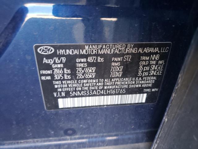 2020 HYUNDAI SANTA FE S 5NMS33AD4LH161765