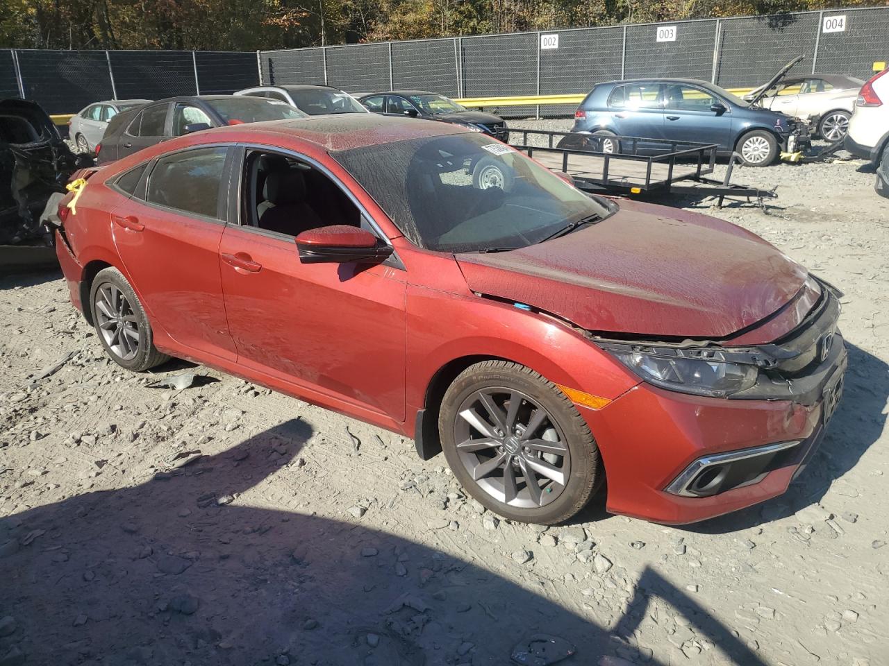 Lot #2972318566 2020 HONDA CIVIC EXL