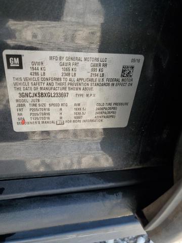2016 CHEVROLET TRAX LS - 3GNCJKSBXGL233697