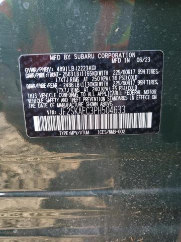 2023 SUBARU FORESTER P - JF2SKAEC3PH504633