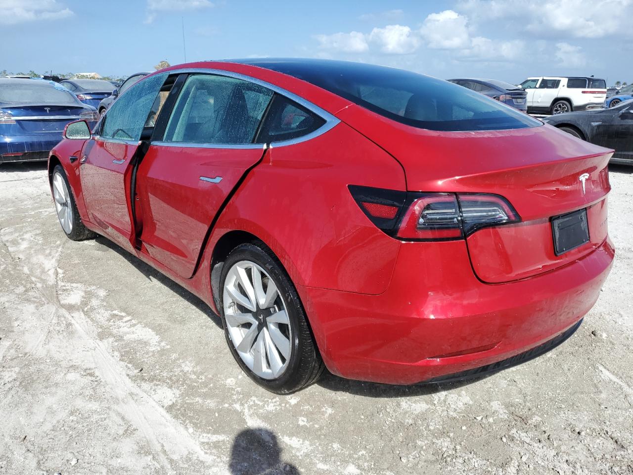 Lot #2989300295 2020 TESLA MODEL 3