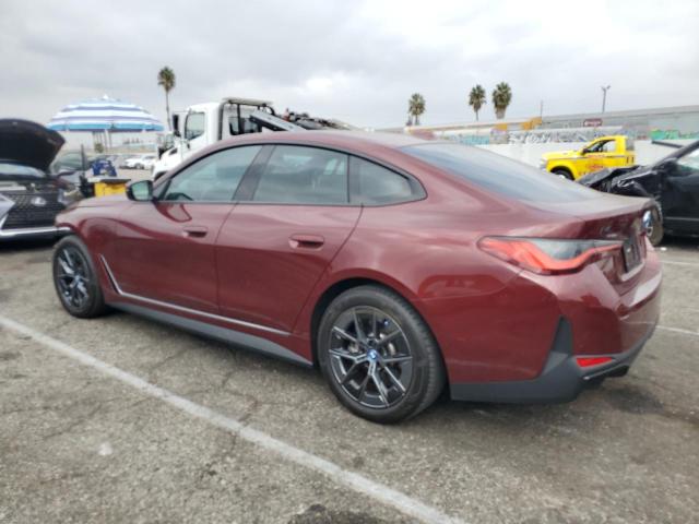 BMW I4 EDRIVE 2022 burgundy  electric WBY73AW01NFN11450 photo #3