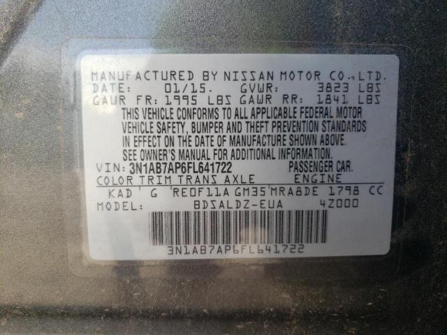 2015 NISSAN SENTRA S - 3N1AB7AP6FL641722