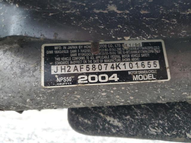 2004 HONDA NPS50 JH2AF58074K101655