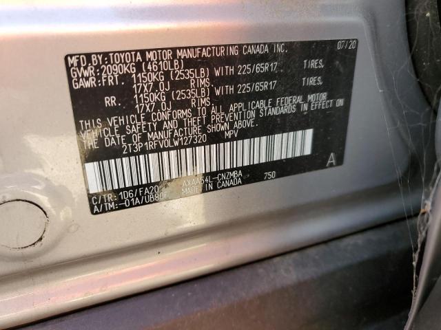 2020 TOYOTA RAV4 XLE - 2T3P1RFV0LW127320
